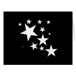 White Stars Star-Pattern-Design Costume Gift Cards