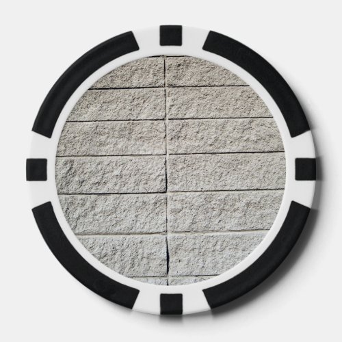 White Stone Brick Poker Chips