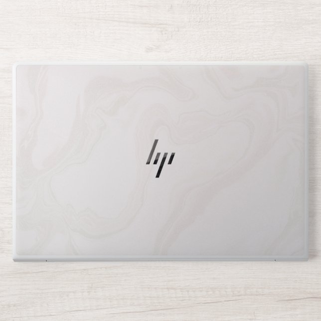 White Stone Look Marble HP Laptop Skin (Front)