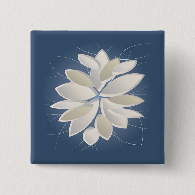 white stone petals button (Front)