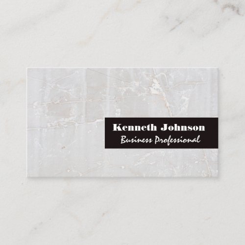 White Stone Texture Background Business Card