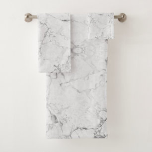 White stone texture  bath towel set