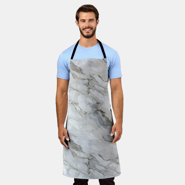 White Stone Textures Design Series 4 Apron (Worn)