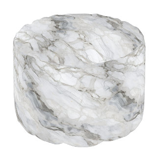 White Stone Textures Design Series 4 Pouf