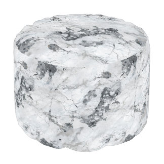 White Stone Textures Design Series 5 Pouf