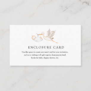 White Stork Custom Enclosure Card