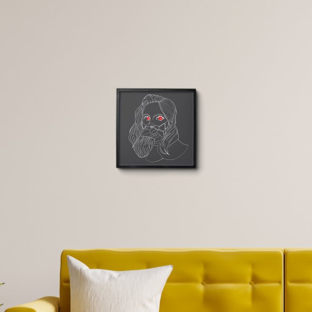 White stork×Garth Peel And Stick Photo Tile (Living Room)
