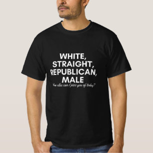 White, straight, republican, male Men Shirt