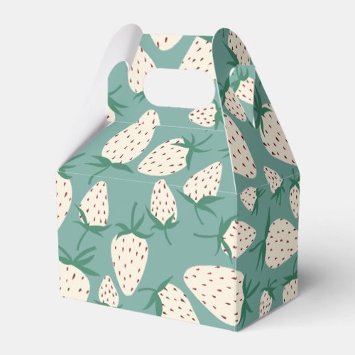 White Strawberry Cute Pineberry Sweet BABY SHOWER Favor Boxes