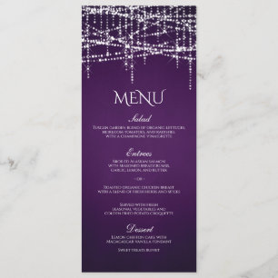 White String Lights on Royal Purple Menu