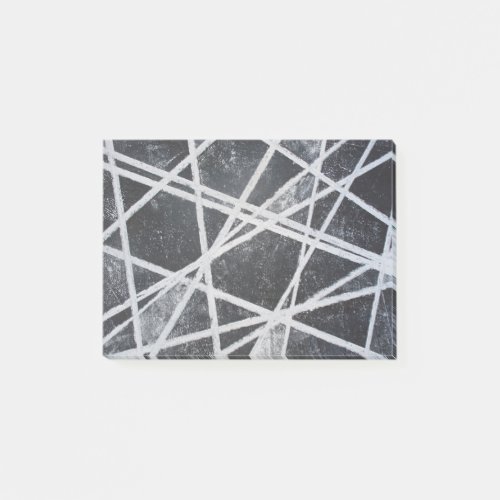 White Stripes black gray spaces abstract Post_it Notes
