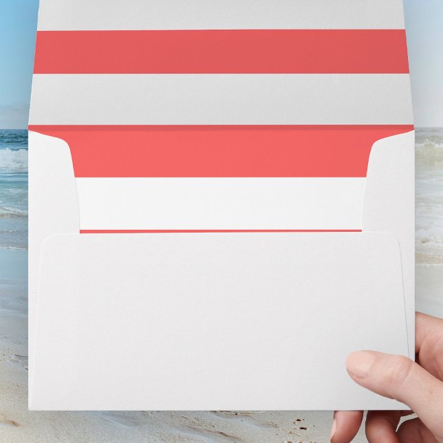 White Stripes Editable Background Colors Envelope (Creator Uploaded)