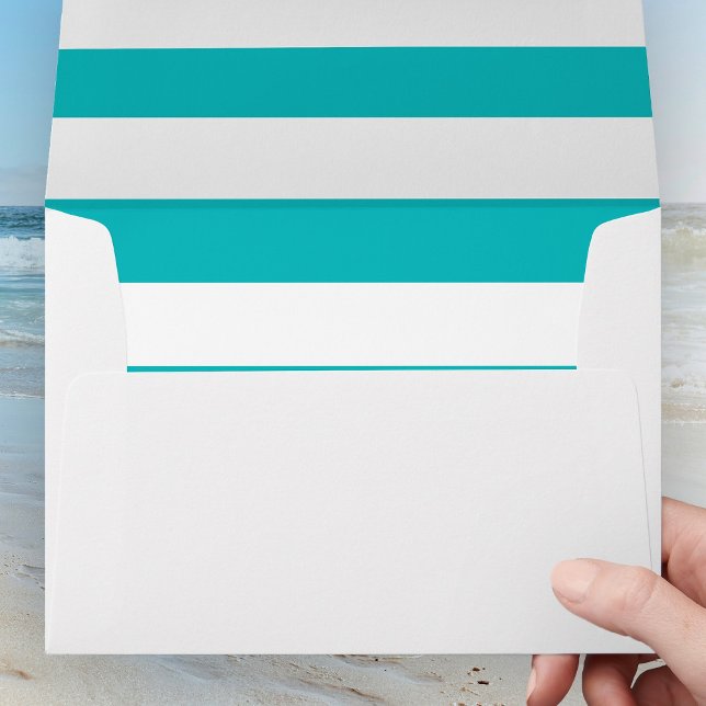 White Stripes Editable Background Colors Envelope (Creator Uploaded)