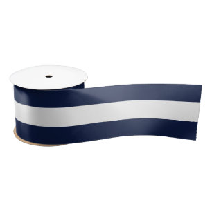White Stripes Pattern {pick your background color} Satin Ribbon