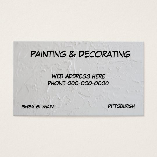 White Stucco Business Card