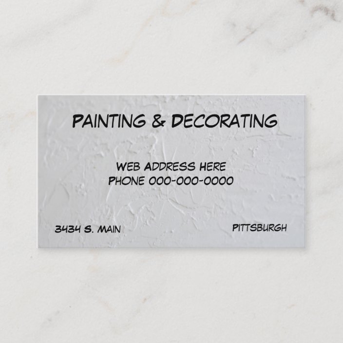 White Stucco Business Card | Zazzle.com