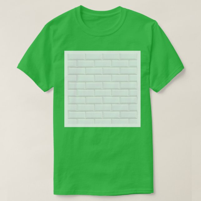 white subway tile contemporary decor T-Shirt (Design Front)