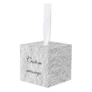 White Sugar Cube Ornament