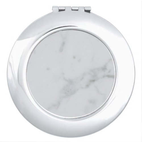 White Surface Compact Mirror