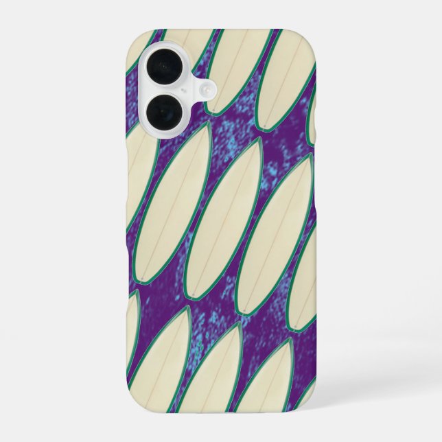 White Surfboards Pattern Iphone Case (Back)