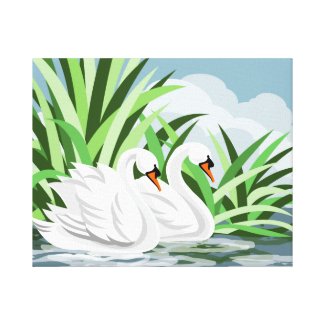 White Swan Art Prints