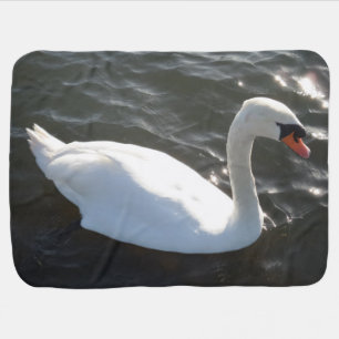 White Swan Baby Blanket