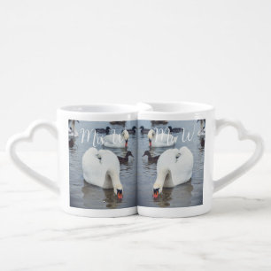 White Swan Coffee Mug Set