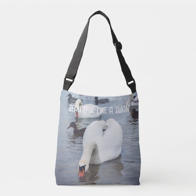 White Swan Crossbody Bag (Front)