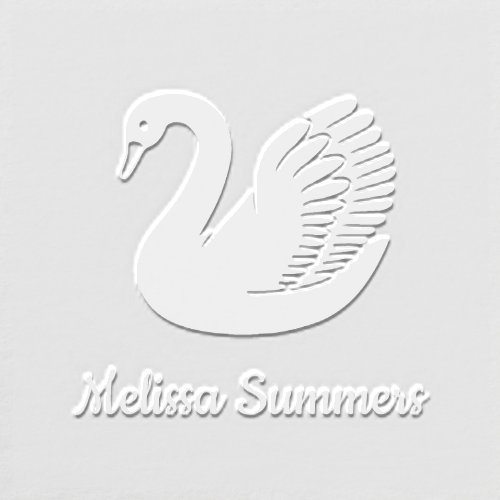 White Swan Custom Name V2 Embosser