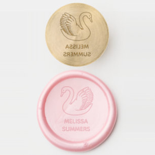 White Swan Custom Name Wax Seal Stamp