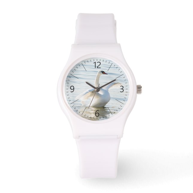 White swan Cygnus Watch (Front)