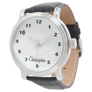 White Swan Design Personalised Watch
