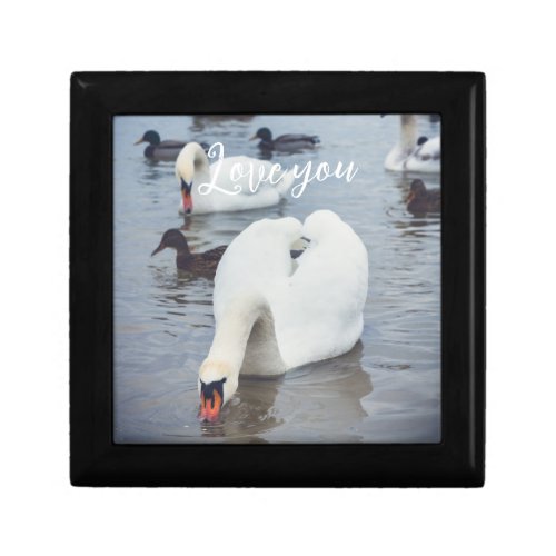 White swan gift box