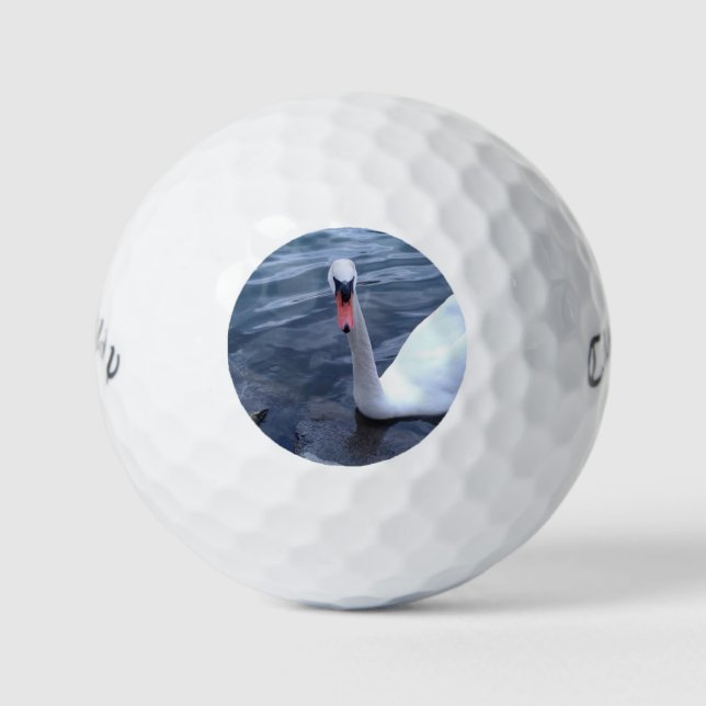 White Swan Golf Ball (Front)