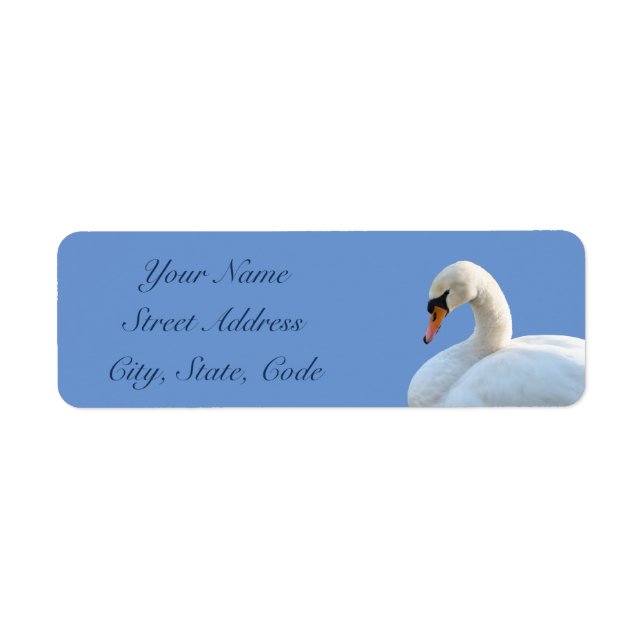 White Swan Return Address Labels (Front)