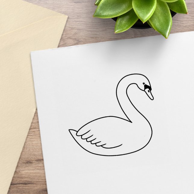 White Swan Rubber Stamp (Creator Uploaded)