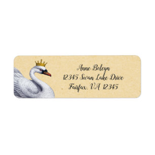 White Swan with Vintage Gold Crown Label