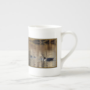 White Swans Bone China Mug
