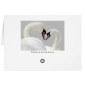 White Swans Card (Back Horizontal)