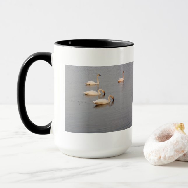 White Swans Mug (With Donut)