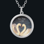 White Swans Necklace<br><div class="desc">Elegant White Swans Necklace</div>