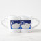 White Swans Silhouette in Blue Lake Crochet