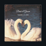 White Swans Wedding Magnet<br><div class="desc">Elegant White Swans Wedding Magnet</div>