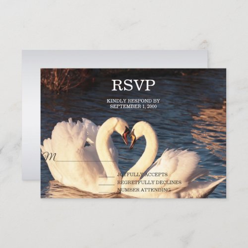 White Swans Wedding RSVP
