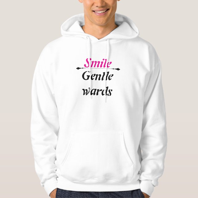 White sweater design cloth style writing for somet (Front)