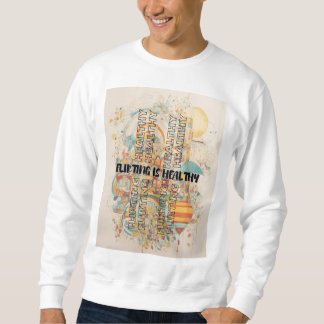 White sweatshirt for men
