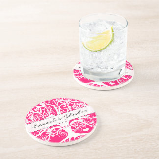 White Swirl Tree on Your Choice of Colors Coaster