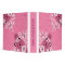 White Swirls And Flowers Pink wedding binder
