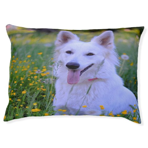 White Swiss Shepard Pet Bed