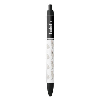 White Swiss Shepherd White GSD Cute Dog With Name Pen